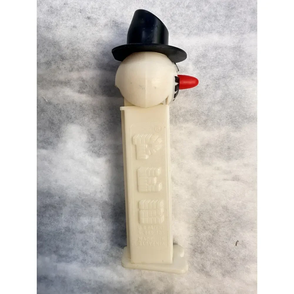 D15 Vintage Christmas Snowman W/top Hat Pez Dispenser Slovenia